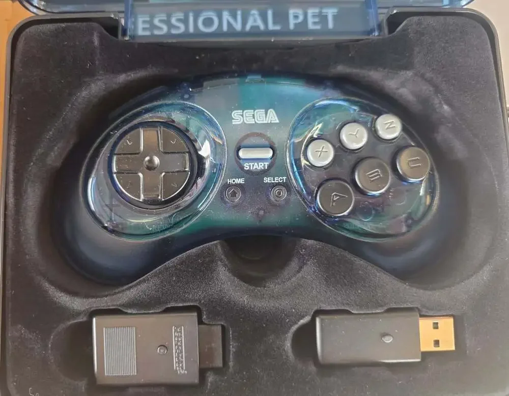 Retro-Bit Official Sega Genesis 8-Button Arcade Pad 2.4 GHz